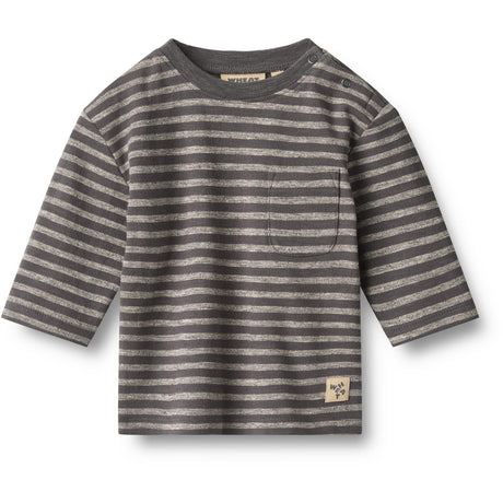 Wheat Dark Charcoal Stripe Bluse Ross