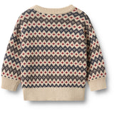 Wheat Greyblue Jacquard Pullover Harlow