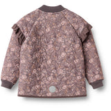 Wheat Purple Stone Flowers Thermo Jakke Ellas