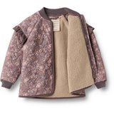 Wheat Purple Stone Flowers Thermo Jakke Ellas