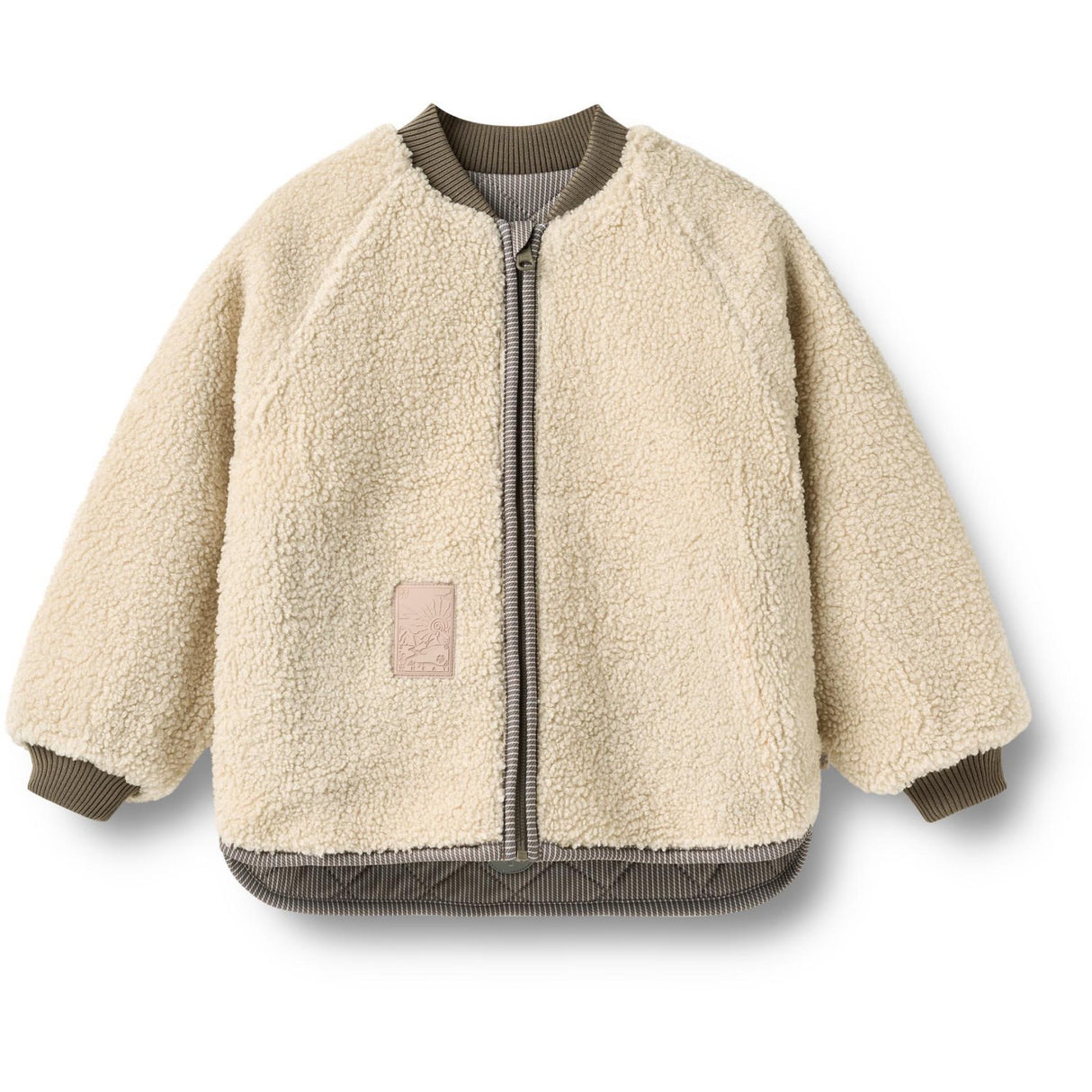 Wheat Brown Stripe Vendbar Thermo Jakke Lake