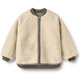 Wheat Brown Stripe Vendbar Thermo Jakke Lake