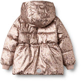 Wheat Golden Flowers Puffer Jakke Eli