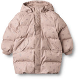 Wheat Dry Rose Flowers Pu Puffer Jakke Coast