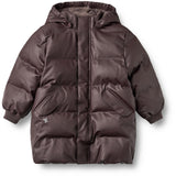 Wheat Chocolate Plum Pu Puffer Jakke Coast