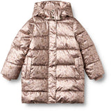 Wheat Golden Flowers Puffer Frakke Yrsa