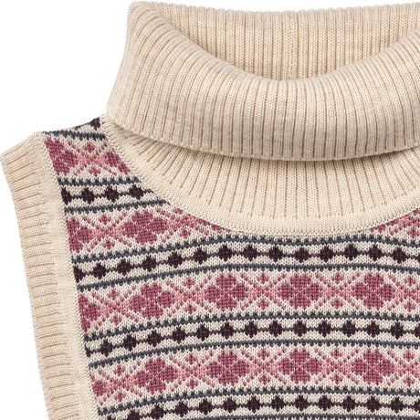 Wheat Eggshell Jacquard Halsedisse Majo