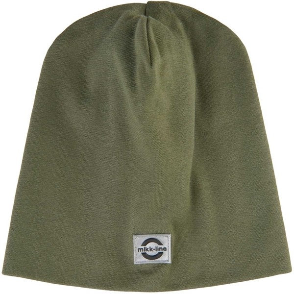 Mikk-Line Beanie Bomuld Dusty Olive