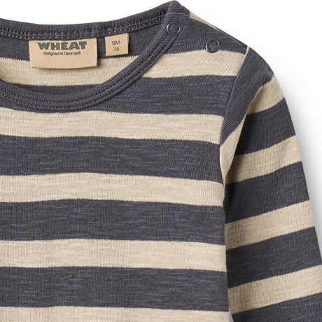 Wheat Greyblue Stripe Body L/S Freddie