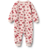Wheat Almond Peach Bows Buksedragt L/S Lilo