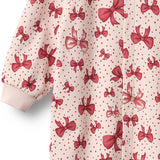 Wheat Almond Peach Bows Buksedragt L/S Lilo