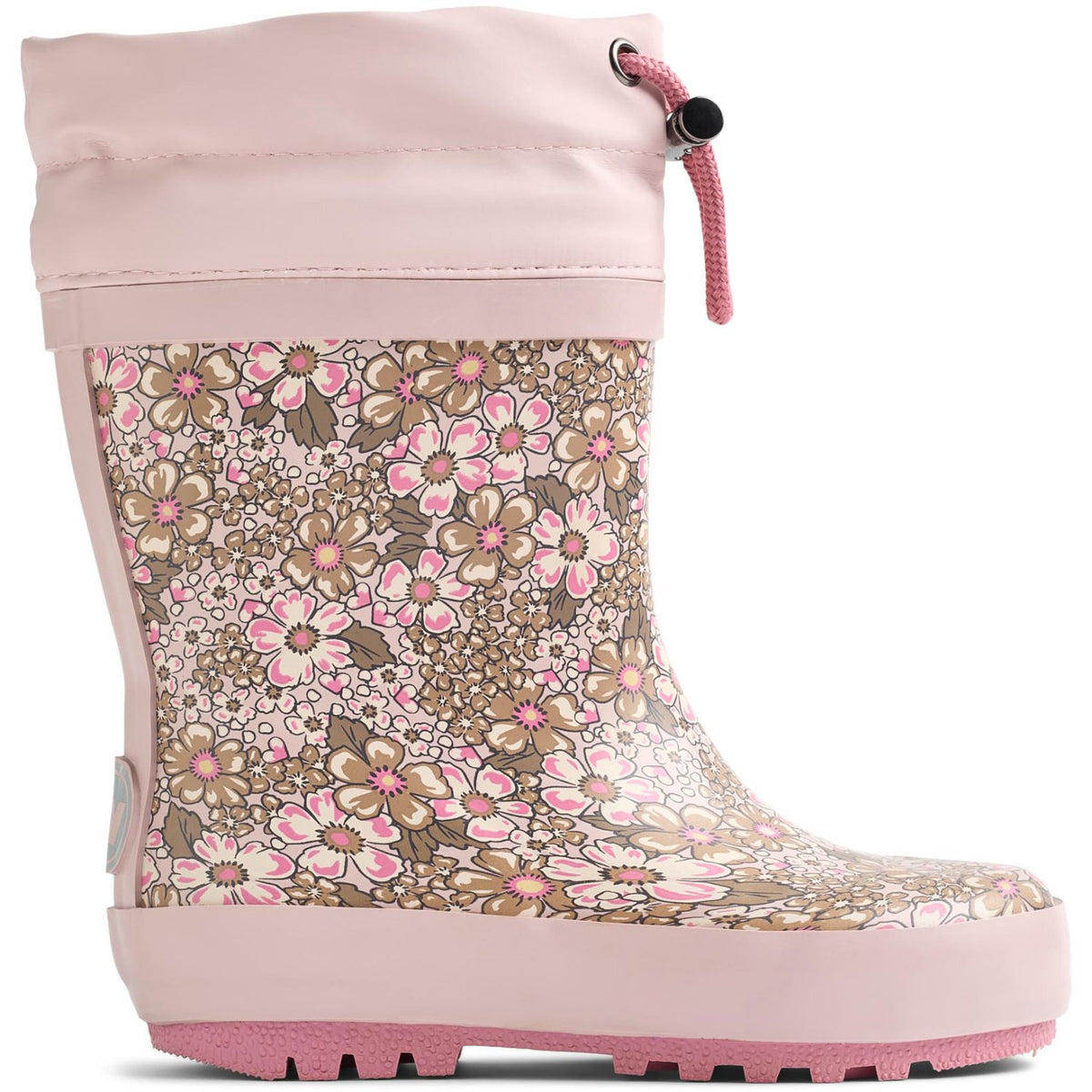 Wheat Dim Rose Flowers Rubber Støvle Thermo