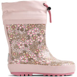 Wheat Dim Rose Flowers Rubber Støvle Thermo
