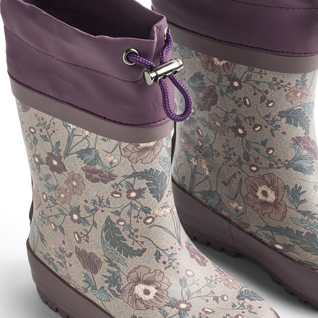 Wheat Soft Sand Flowers Rubber Støvle Thermo