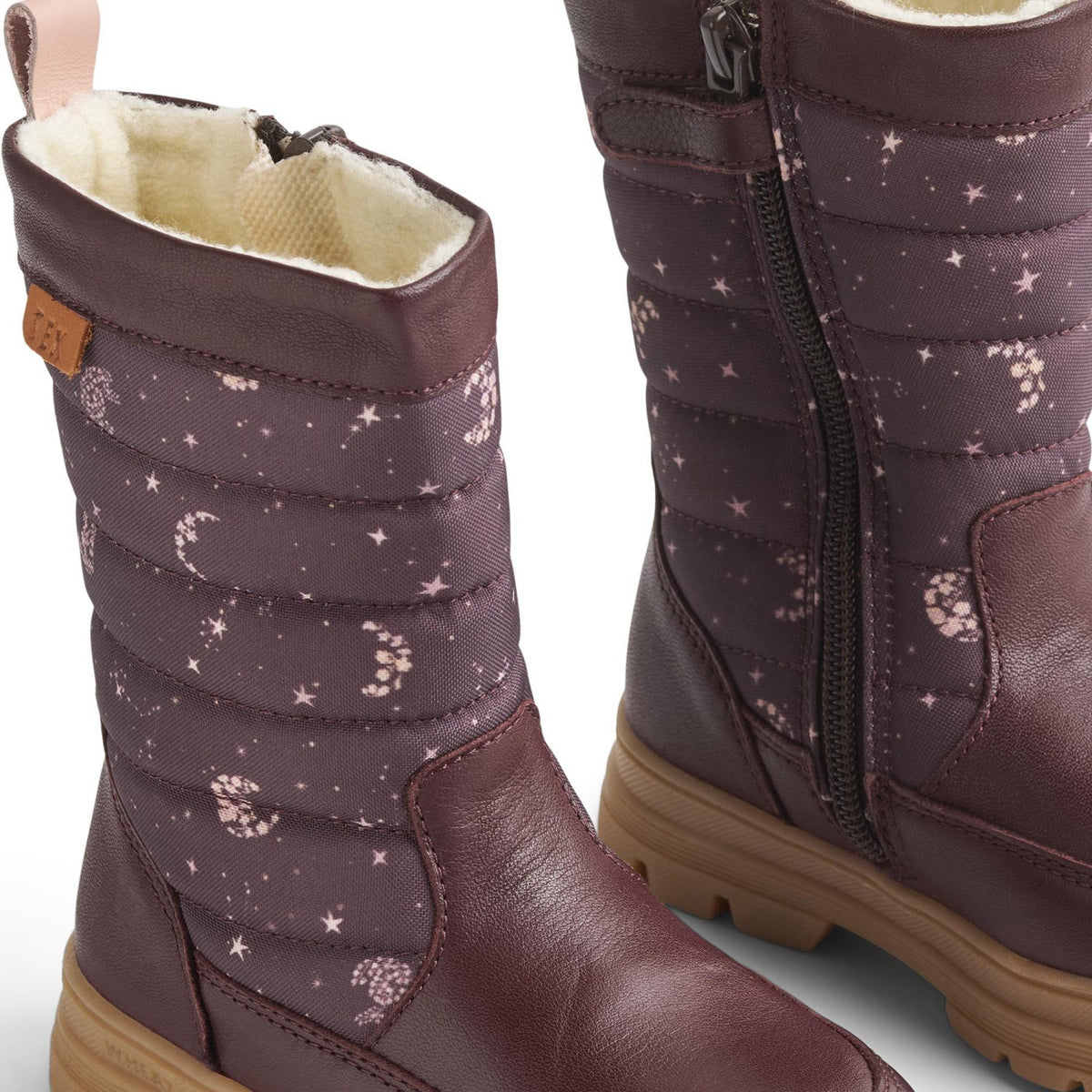 Wheat Plum Truffle Stars Winterboot Koa Tex