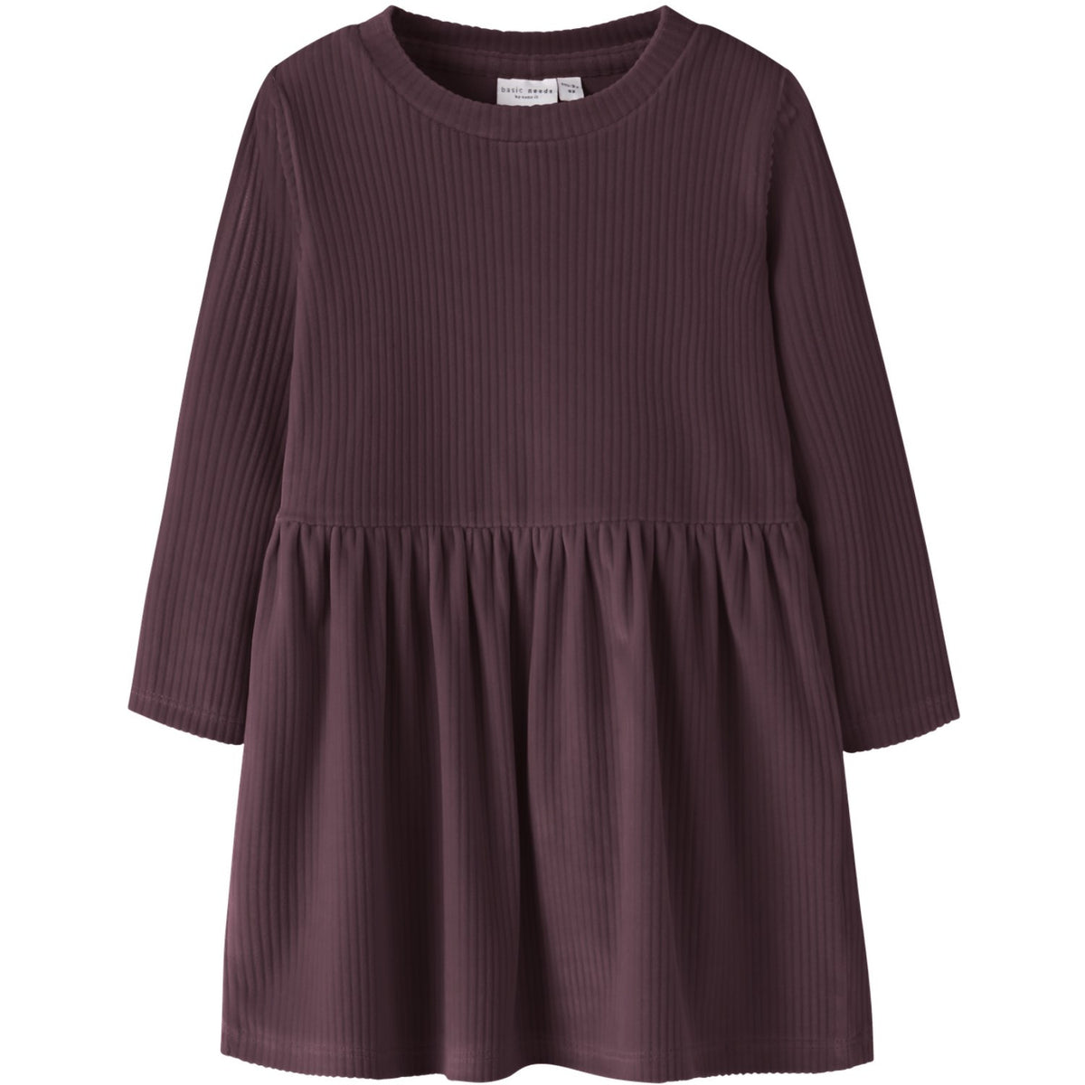 Name It Catawba Grape Nmfveloa Ls Fløjl Kjole
