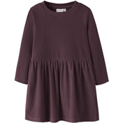 Name It Catawba Grape Nmfveloa Ls Fløjl Kjole