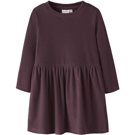 Name It Catawba Grape Nmfveloa Ls Fløjl Kjole