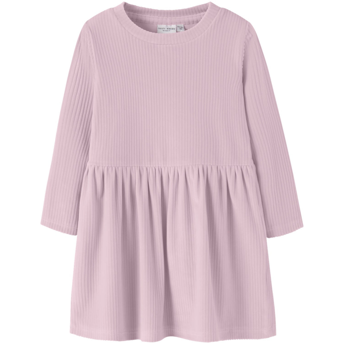 Name It Mauve Shadows Nmfveloa Ls Fløjl Kjole