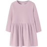 Name It Mauve Shadows Nmfveloa Ls Fløjl Kjole