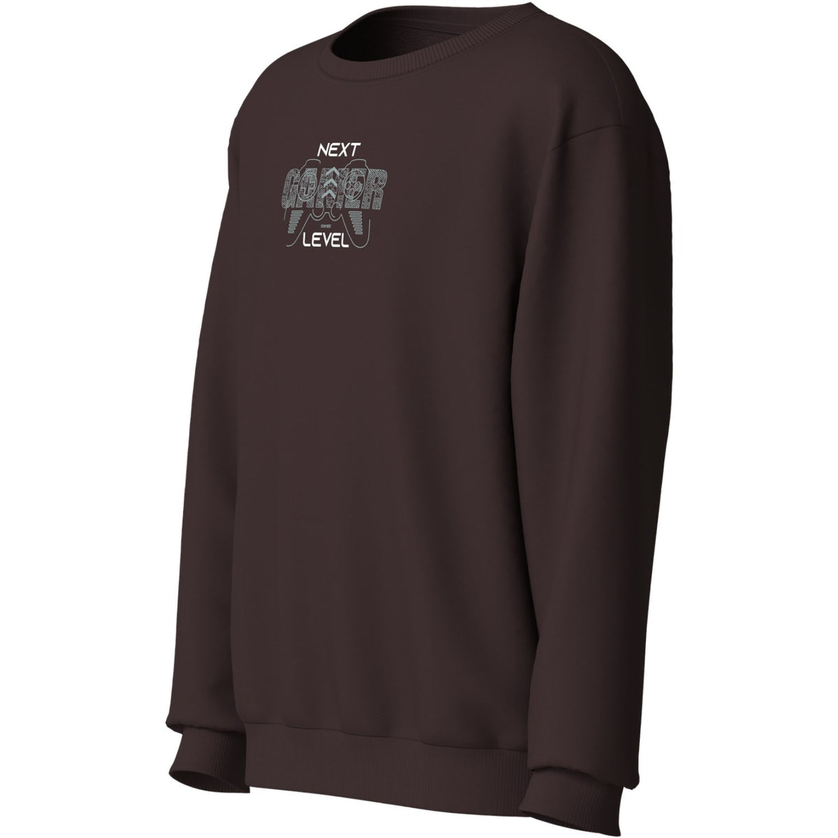 Name It Chocolate Plum Gamer Nkmvildar Ls Nreg Sweat Bru