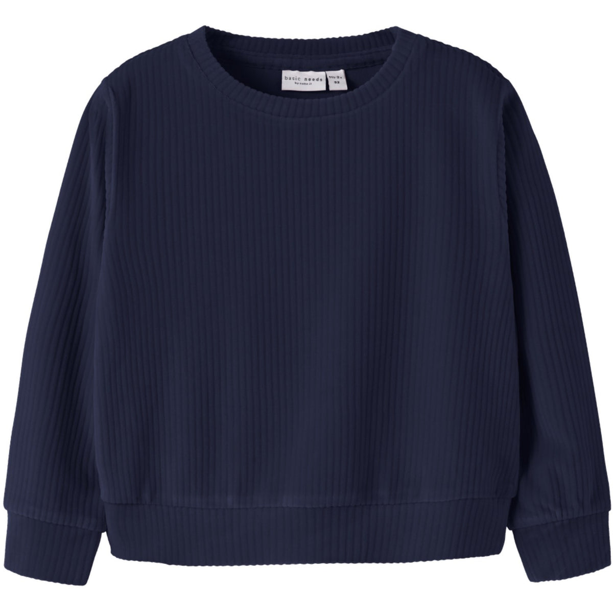 Name It Evening Blue Nmfveloa Ls Fløjl Kort Top