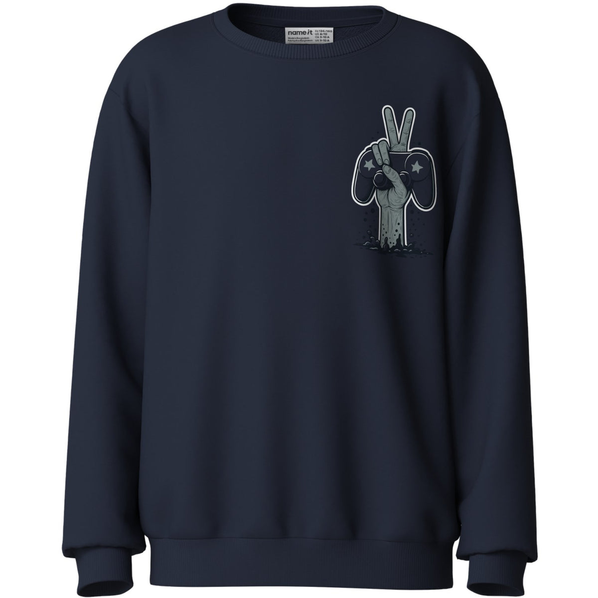 Name It Navy Blazer Gg Nkmvildar Ls Nreg Sweat Bru