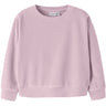 Name It Mauve Shadows Nmfveloa Ls Fløjl Kort Top
