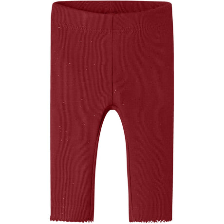 Name It Red Dahlia Nbfrosally Leggings