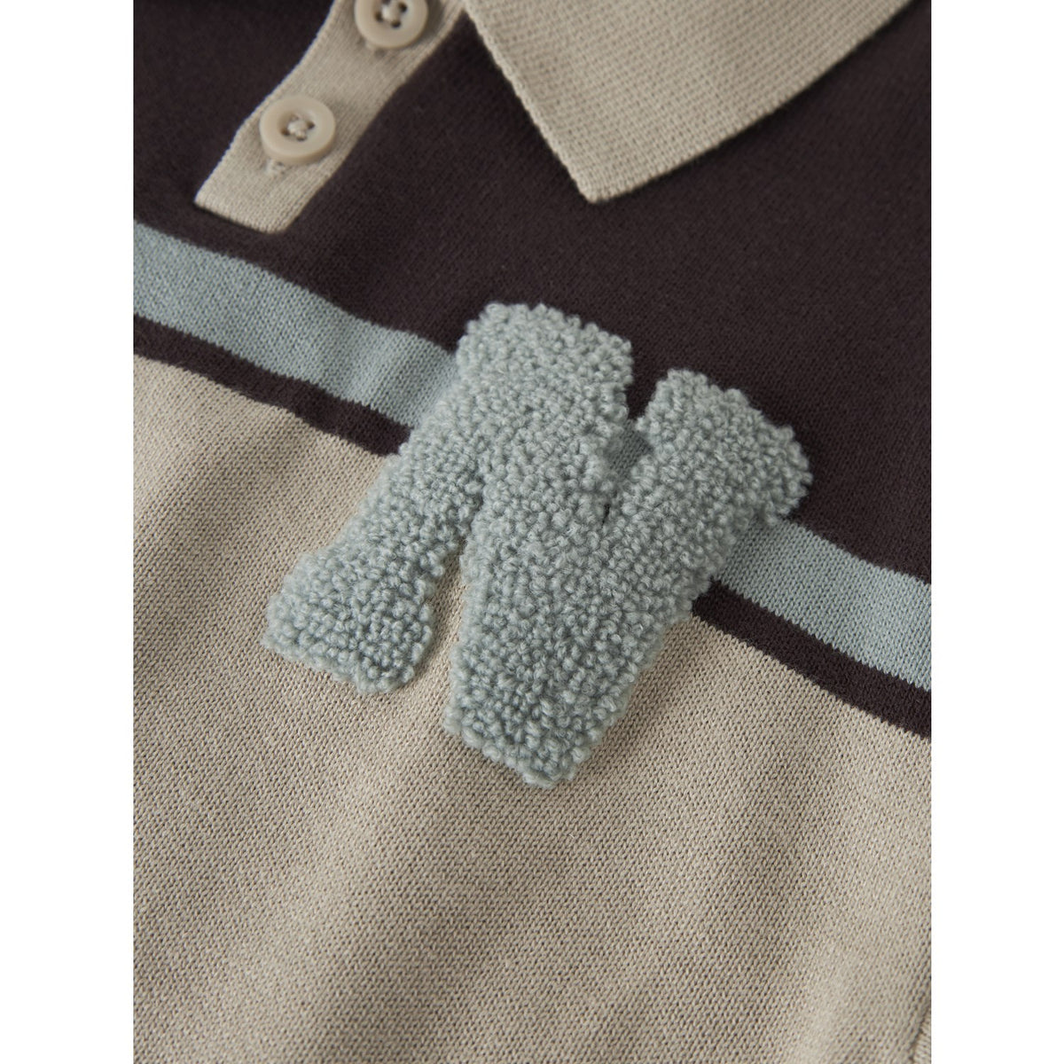 Name It Chocolate Plum With N Nmmral Ls Strik Polo