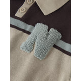Name It Chocolate Plum With N Nmmral Ls Strik Polo