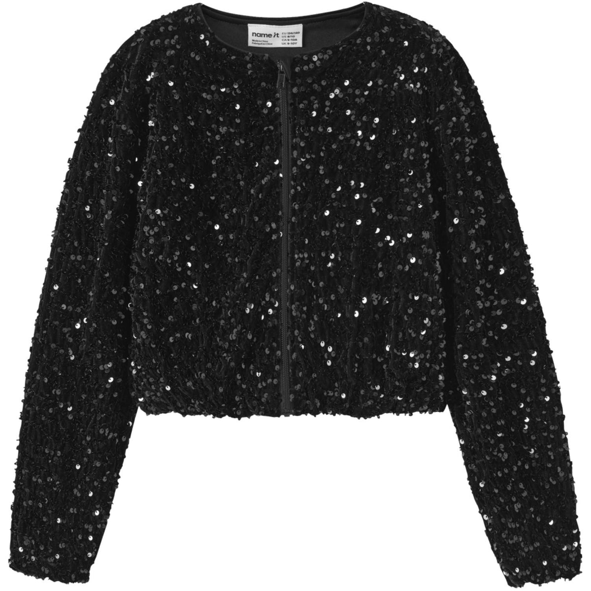 Name It Black Nkfrunica Ls Rlx Sh Bomber