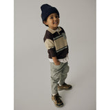 Name It Chocolate Plum With N Nmmral Ls Strik Polo