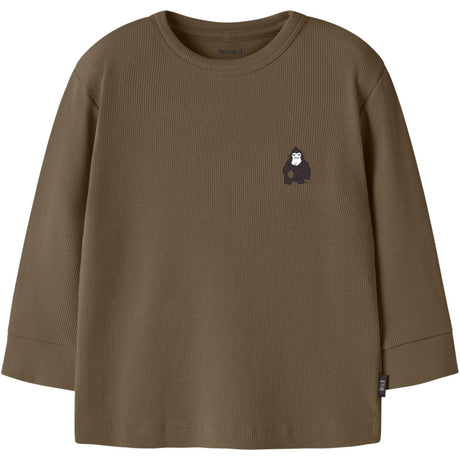 Name It Sepia Nmmrasmus Ls Rib Top Æske