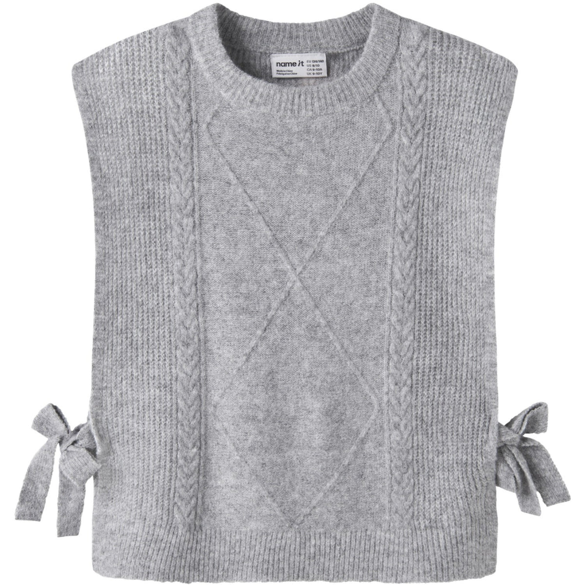 Name It Grey Melange Nkfrianni Strik Vest