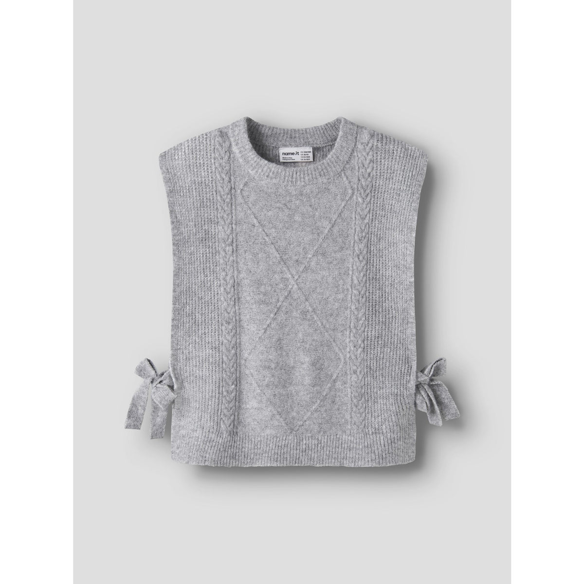 Name It Grey Melange Nkfrianni Strik Vest
