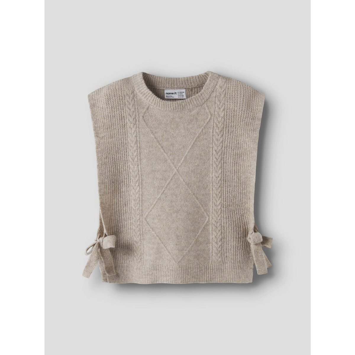 Name It Island Fossil Nkfrianni Strik Vest