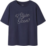 Name It Evening Blue Nkfroda Ss Rlx Top Æske