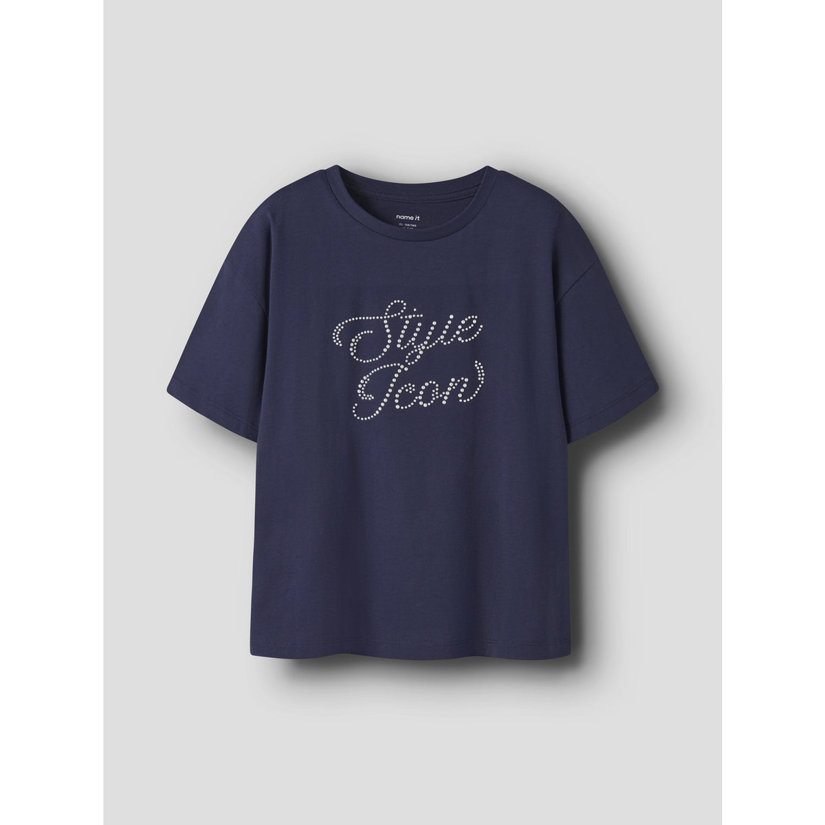 Name It Evening Blue Nkfroda Ss Rlx Top Æske