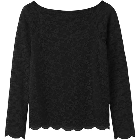 Name It Black Nkfradia Ls Slim Sh Top