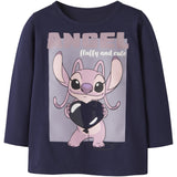 Name It Evening Blue Nmfoda Stitch Ls Nreg Top Æske Wdi