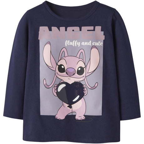 Name It Evening Blue Nmfoda Stitch Ls Nreg Top Æske Wdi