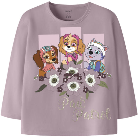 Name It Mauve Shadows Nmfosara Paw Ls Nreg Top Cplg