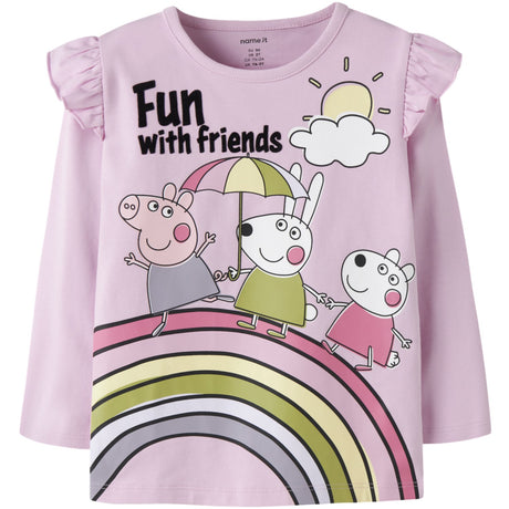 Name It Full Blooming Pink Nmfomba Peppa Ls Nreg Top Æske Cplg