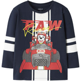 Name It Navy Blazer Nmmoliver Paw Ls Nreg Top Æske Cplg