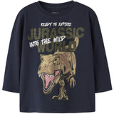 Name It Navy Blazer Nmmotti Jurassic Ls Nreg Top Box Sky