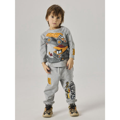 Name It Grey Melange Nmmnial Tonka Ls Nreg Top Cplg