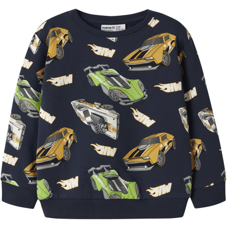 Name It Navy Blazer Nmmnath Hotwheels Nreg Sweat Bru Mat