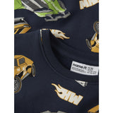 Name It Navy Blazer Nmmnath Hotwheels Nreg Sweat Bru Mat