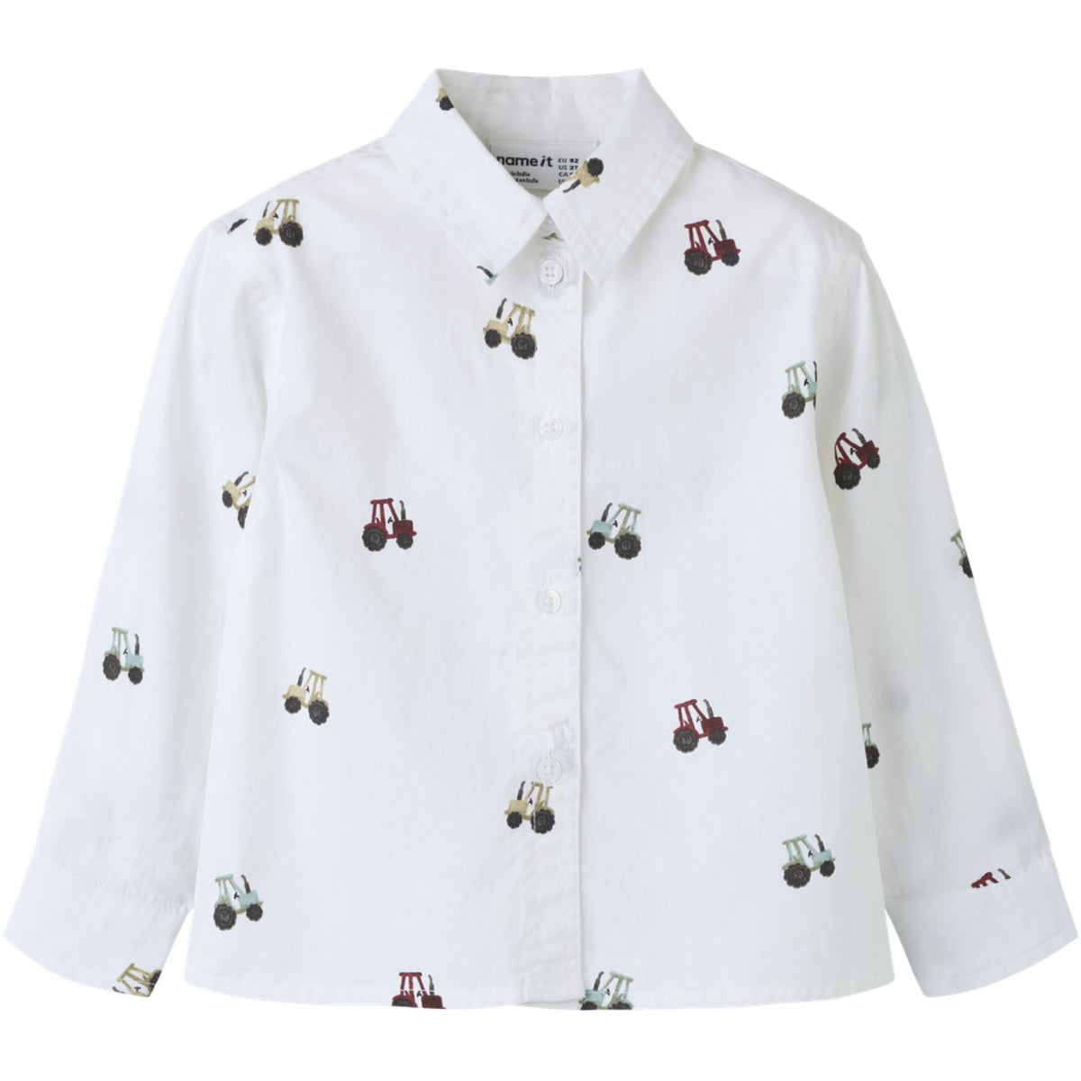 Name It Bright White Nmmractor Ls Skjorte